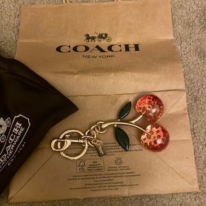 Coach Cherry Keychain